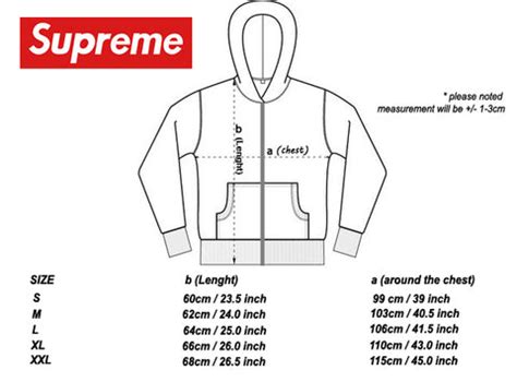 supreme champion apparel|authentic supreme hoodie size chart.